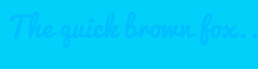 Image with Font Color 00BEFF and Background Color 00D0FA